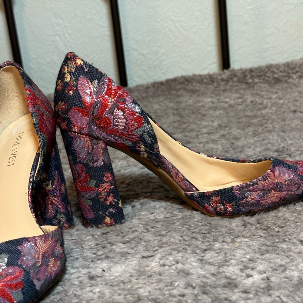 Nine West Women's Anisa9X Blue Multi Fabric 8W US - Picture 8 of 11